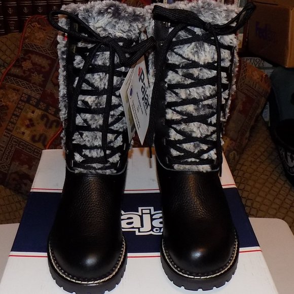 New Pajar Eva leather/ fur boot made in Italy EU 38, US 7.5 - Picture 7 of 13